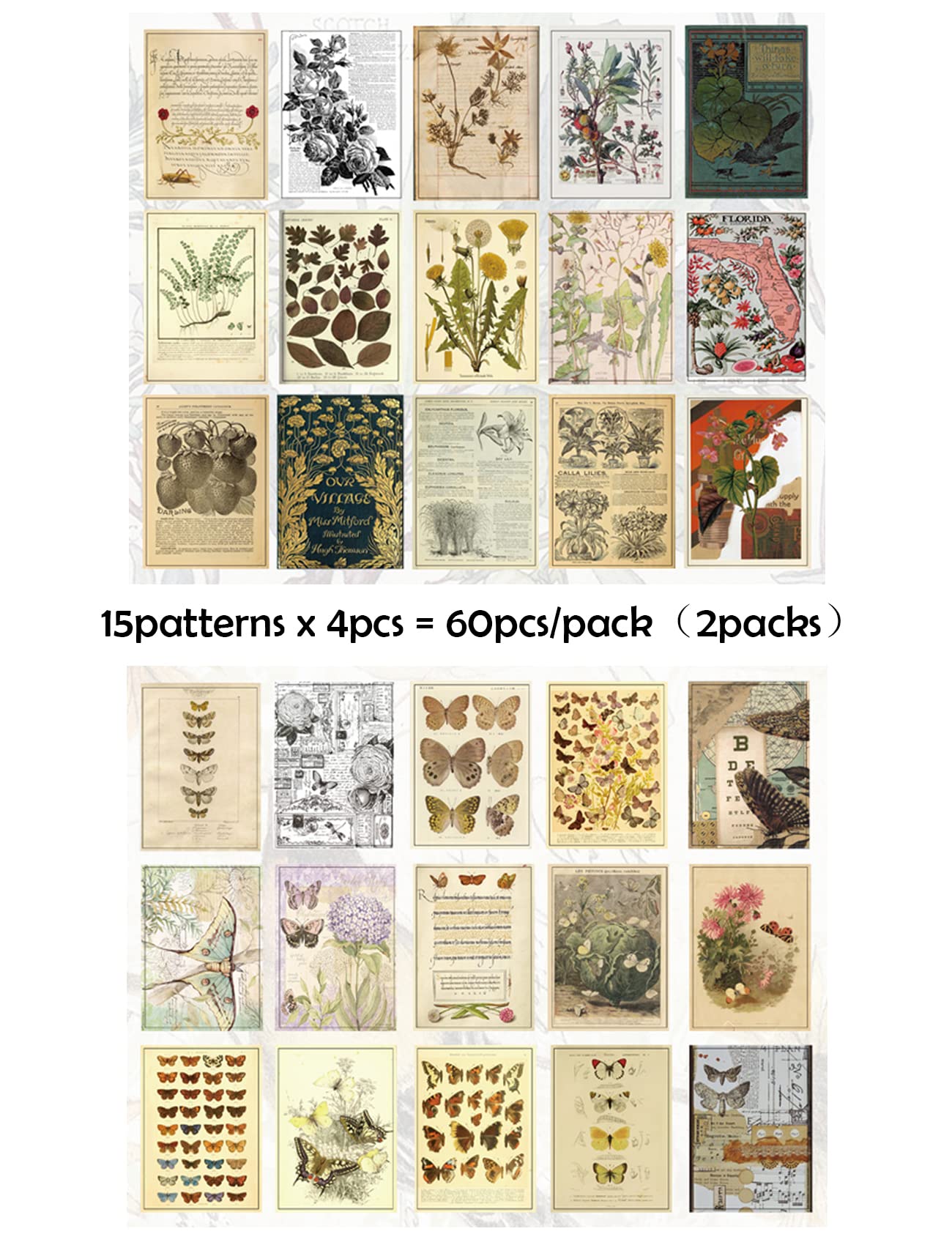 Amazon.co.jp: YINGIRON ヴィンテージスクラップブッキング用品キット